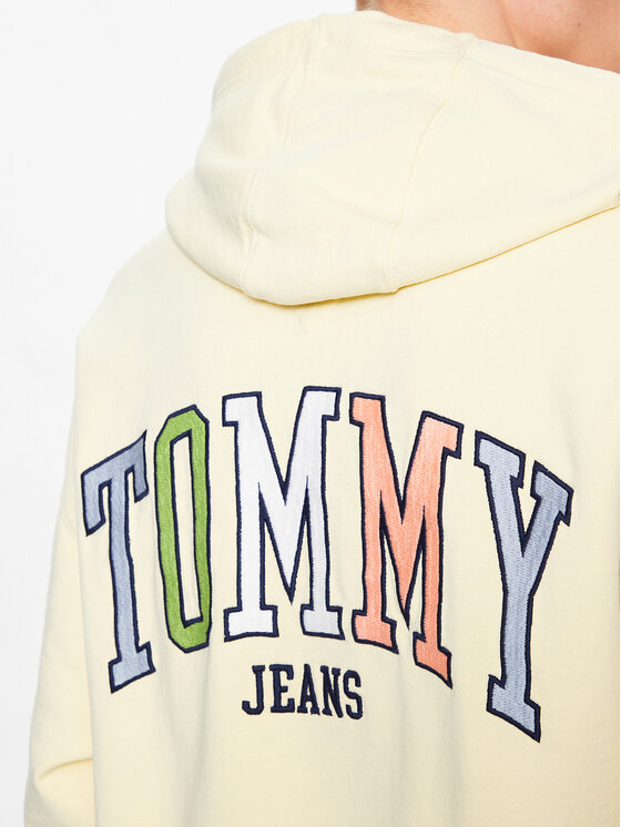 Tommy Jeans Sweatshirt Collegie DM0DM16371 Gelb Relaxed Fit 