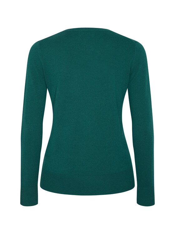 Style Republic Style Republic Sweter Kaszmir Zielony ciemny Comfort Fit