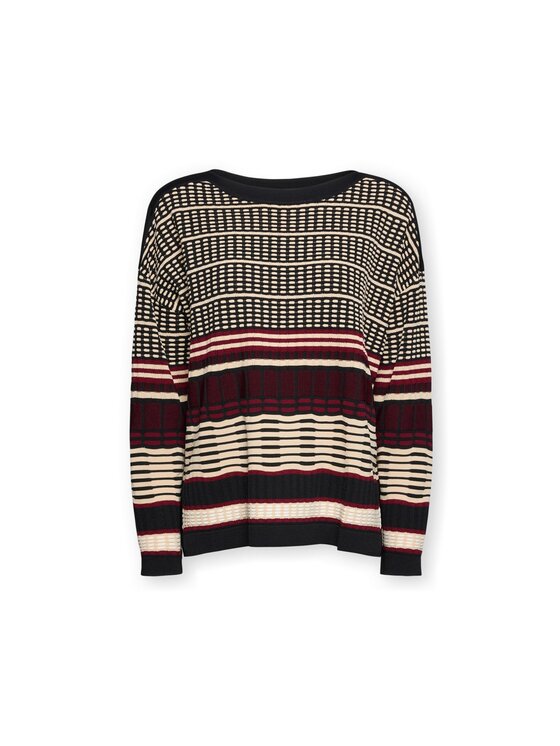 Elena Mirò Elena Mirò Sweter M051Z000813N0C1 Bordowy Boxy Fit