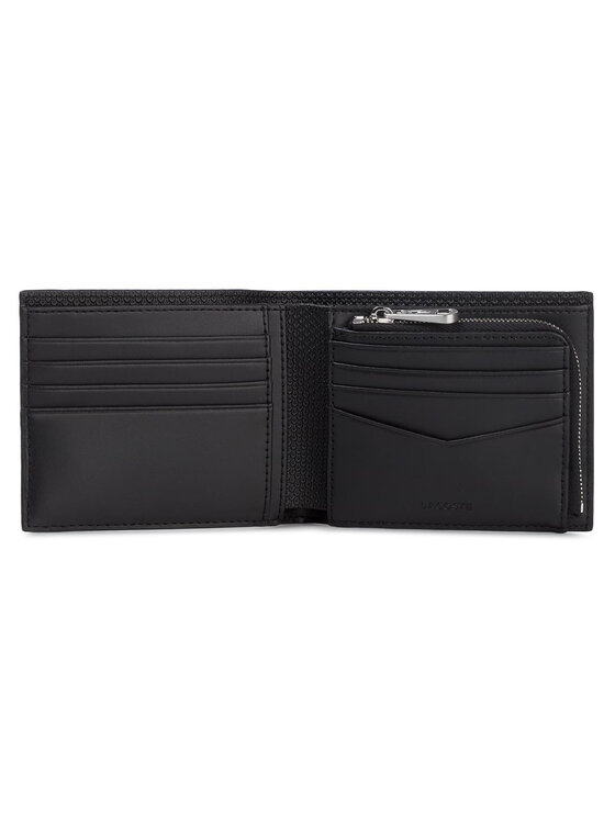 Lacoste Lacoste Μεγάλο Πορτοφόλι Ανδρικό Billfold Zip Case NH2826CE Μαύρο