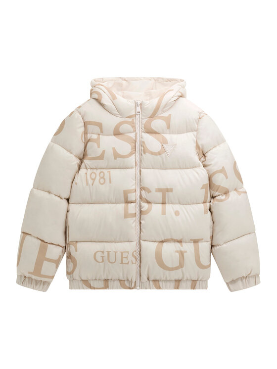 Guess Kids Kurtka zimowa H5BJ00 WCFM0 Beżowy Regular Fit