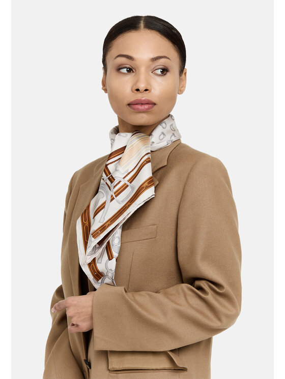 ALLORA BE UNIQUE ALLORA BE UNIQUE Foulard 100% silk Beige