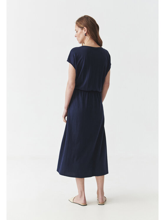 TATUUM TATUUM Úpletové šaty BONNIE Tmavomodrá Flare Fit