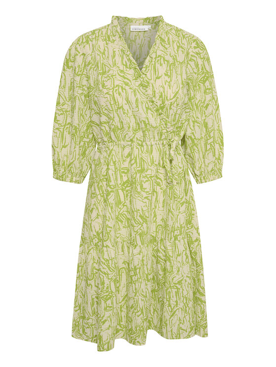 Karen by Simonsen Karen by Simonsen Poletna obleka Helia 10104311 Zelena A-Line Fit