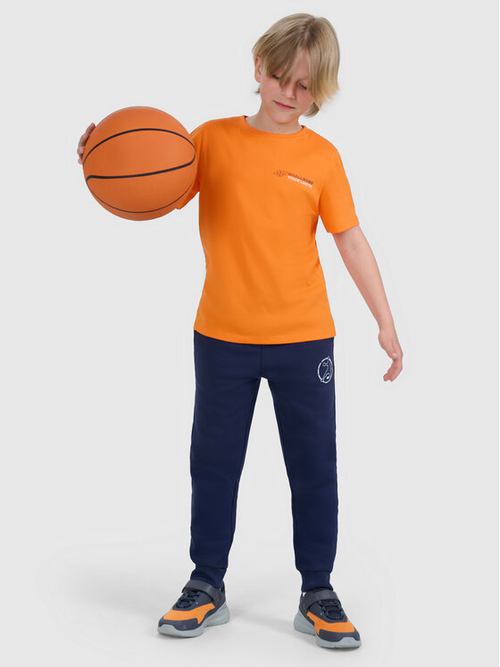 4F 4F T-Shirt URBAN COMMUTER Pomarańczowy Regular Fit