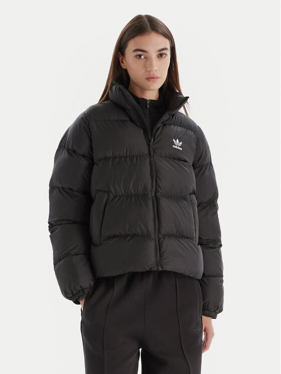 adidas adidas Zimní bunda adicolor JD0420 Černá Regular Fit