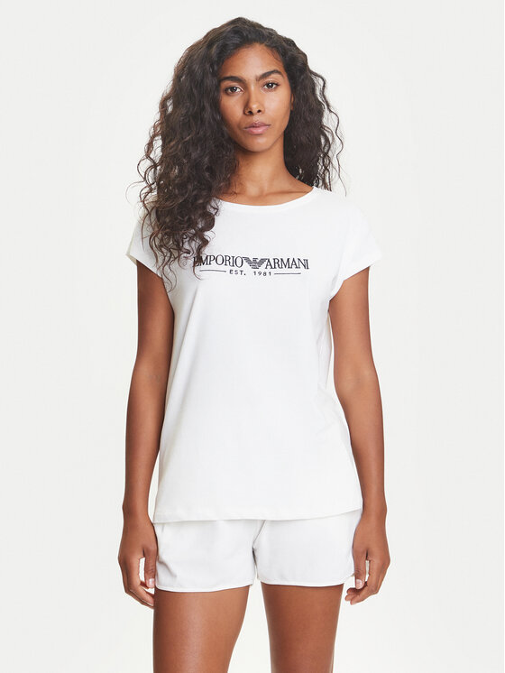 Emporio Armani Underwear Emporio Armani Underwear Pyžamo EW000495 AF10881 U1131 Bílá Regular Fit