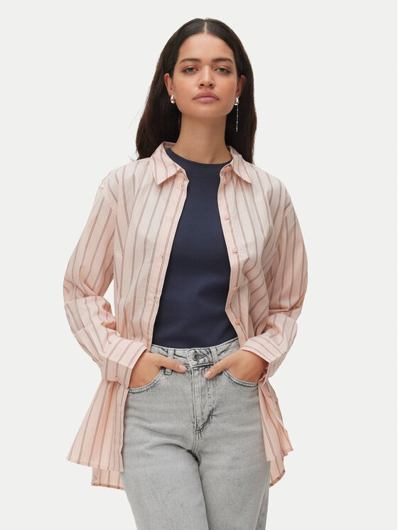 Vero Moda Cămașă Elina 10336329 Roz Loose Fit