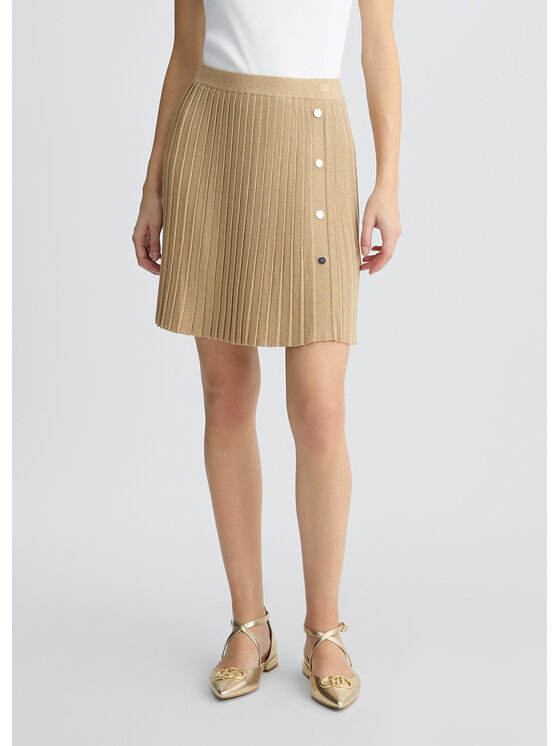 Liu Jo Liu Jo Spódnica mini WA5059MS64JA4342 Beżowy Regular Fit