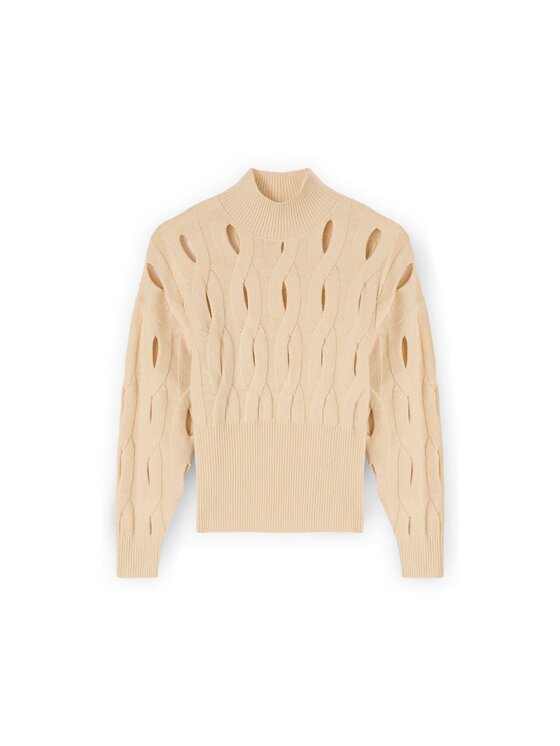 Motivi Motivi Cardigan M022W003695N011 Écru A-Line Fit