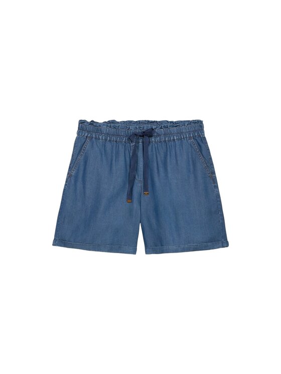 Oltre Oltre Pantaloncini P463J002303N024 Blu Baggy Fit