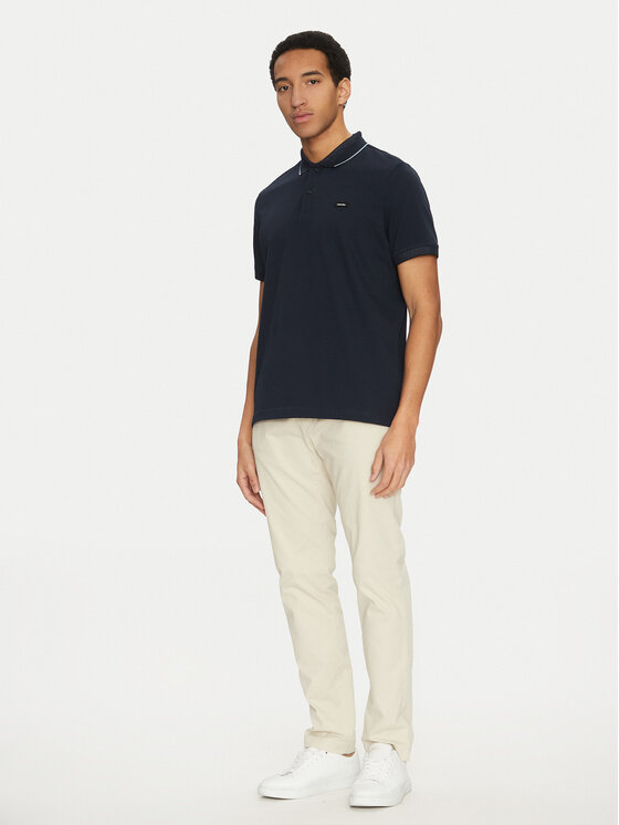 Calvin Klein Calvin Klein Polo K10K114141 Granatowy Regular Fit
