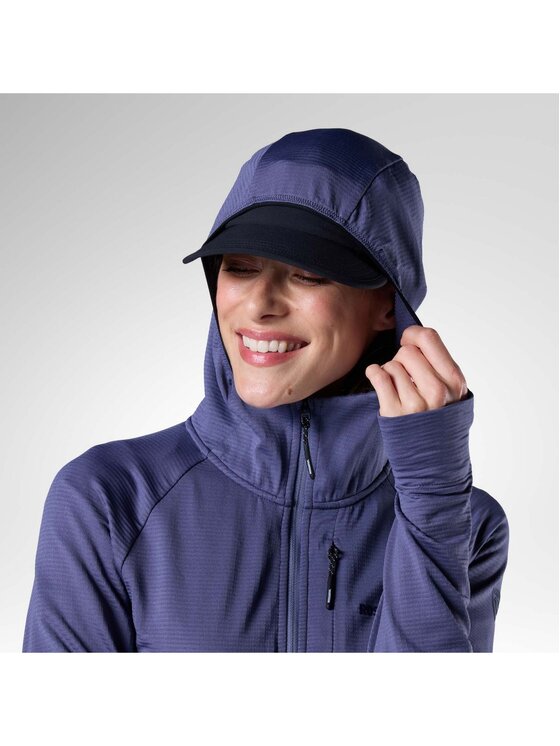 Rossignol Rossignol Bluza techniczna W Textured Hoodie Mid Layer Niebieski Slim Fit