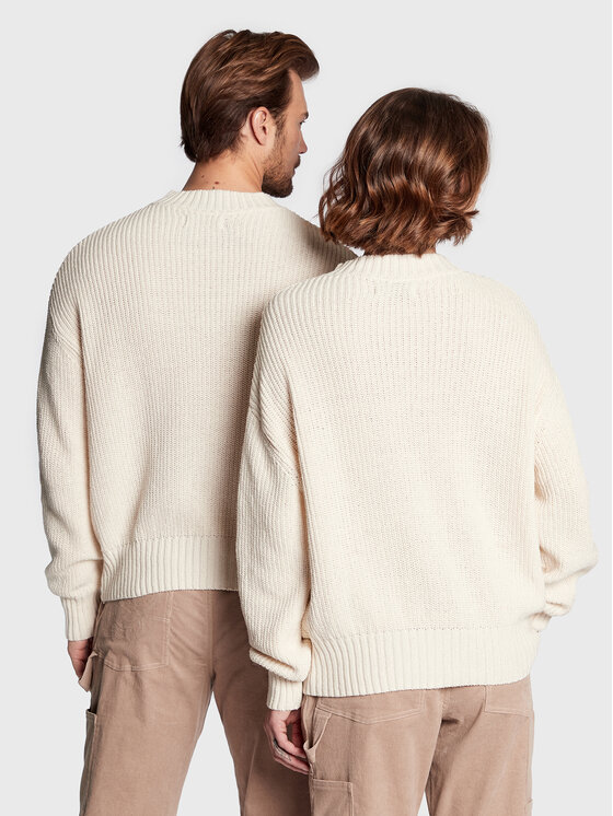Leeves Leeves Pulover Unisex Antelope Écru Regular Fit