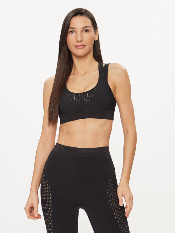 Sport melltartó Calvin Klein Performance, Méret: XS, Fekete, 00GWS4K180