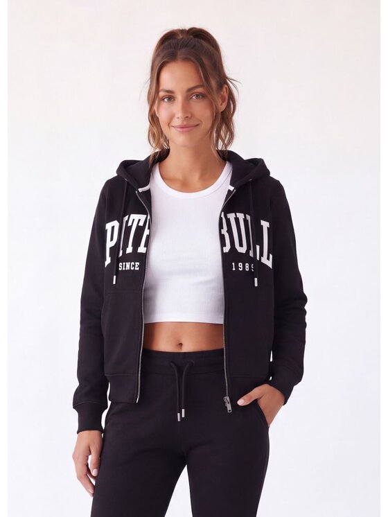 PITBULL PITBULL Bluza NORTON Czarny Regular Fit