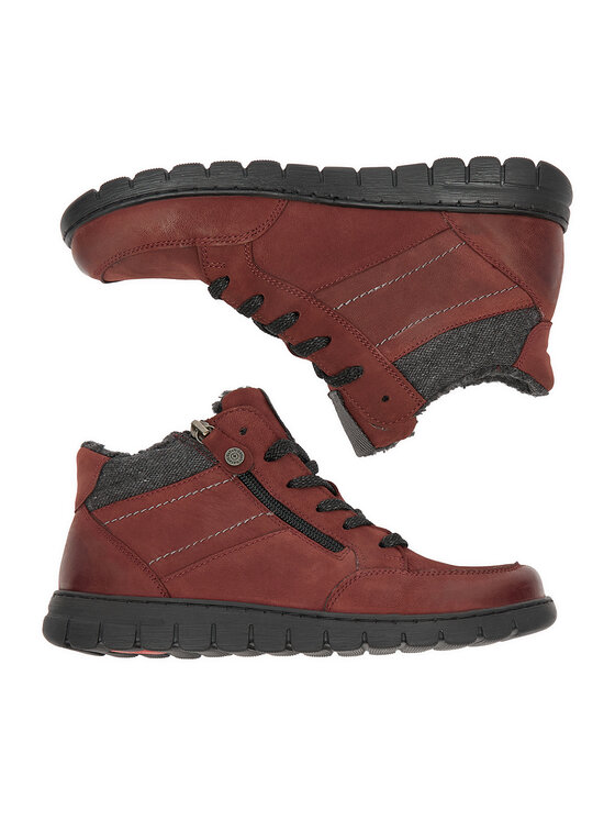 Go Soft Go Soft Schnürschuhe CEO-WI23-GHANA-07 Dunkelrot