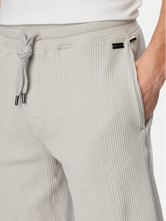 BOSS BOSS Szorty sportowe Structure 50540581 Szary Regular Fit