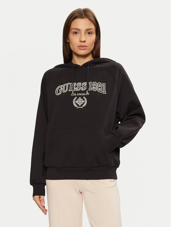 Guess Guess Bluză V5RQ02 KCLD1 Maro Regular Fit