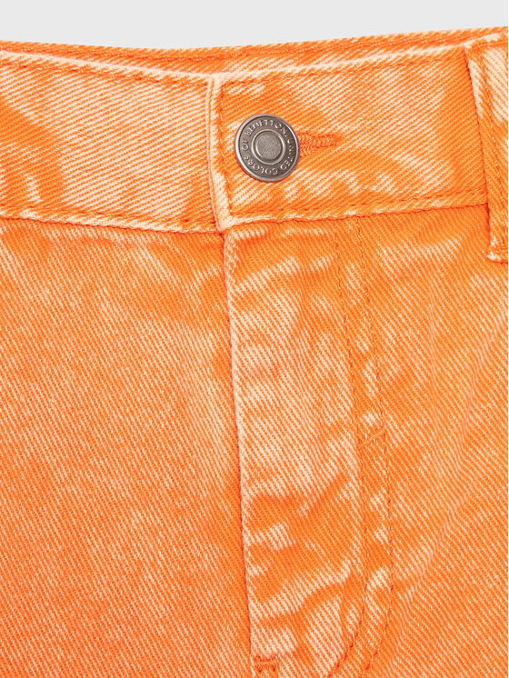 United Colors Of Benetton United Colors Of Benetton Szorty materiałowe 4I8BC9018 Pomarańczowy Regular Fit