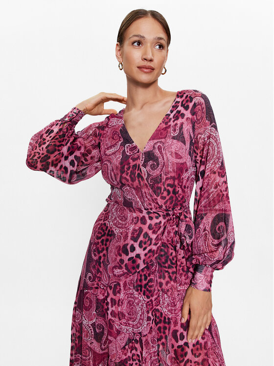 Guess Guess Ежедневна рокля W3YK4 8WFJJ2 Розов Regular Fit