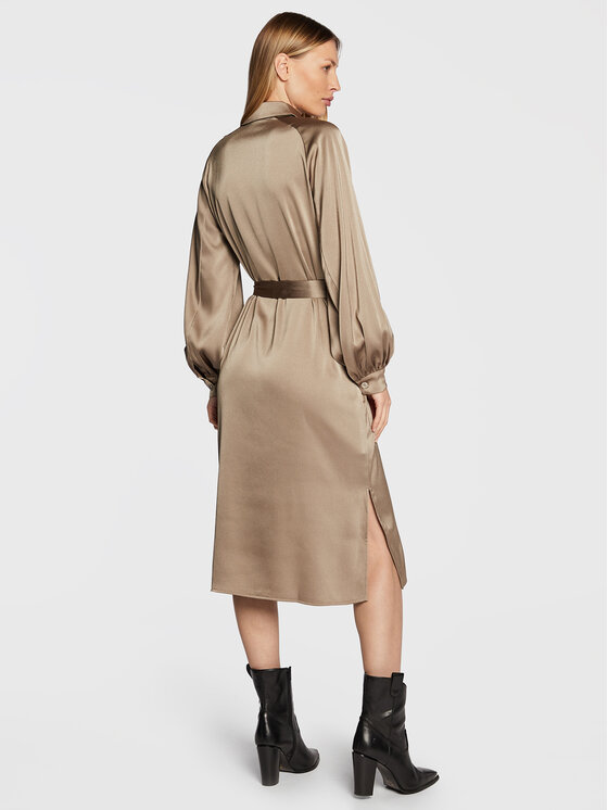 Samsøe Samsøe Samsøe Samsøe Рокля тип риза Nika F21400139 Зелен Regular Fit