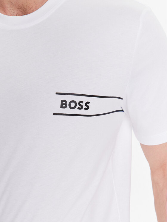 BOSS Boss Marškinėliai 50483644 Balta Regular Fit