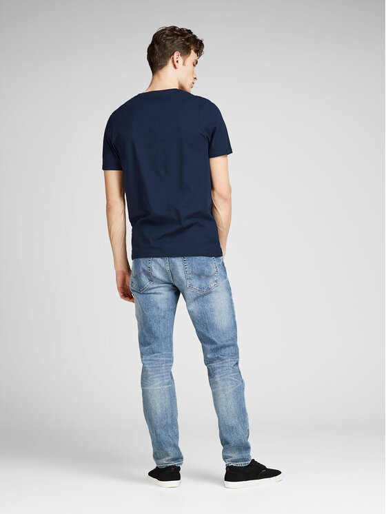 Jack&Jones Jack&Jones T-shirt Corp Logo 12137126 Tamnoplava Slim Fit