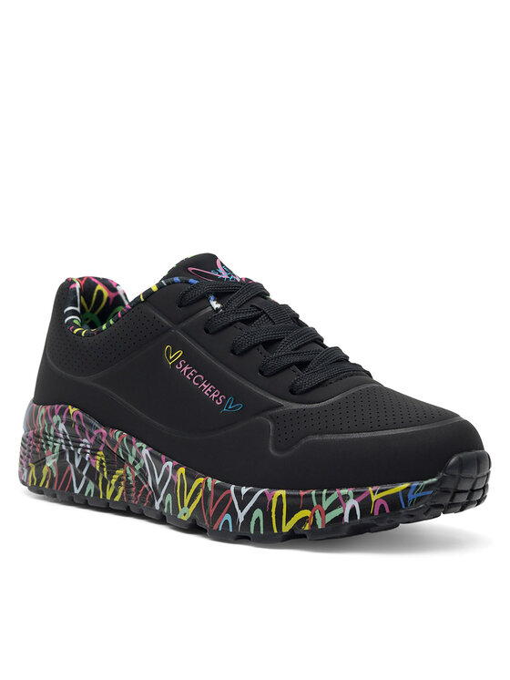 Skechers Skechers Tenisice UNO LITE 314976L BKMT Crna