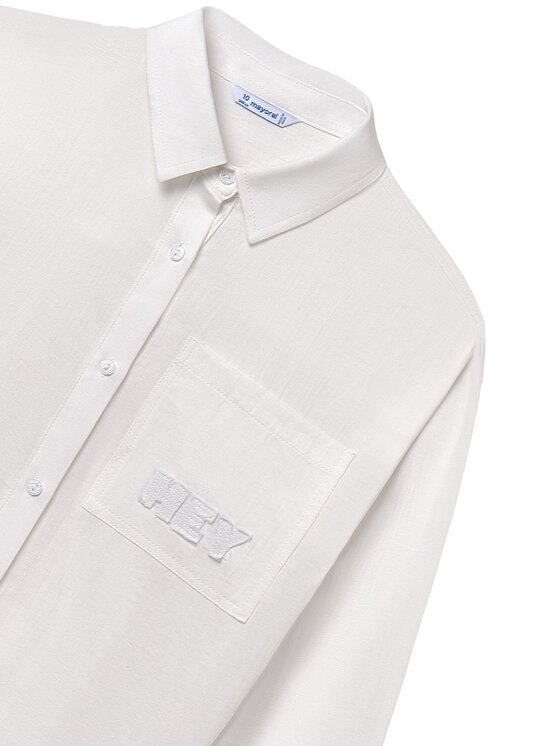 Mayoral Mayoral Srajca 7197 Bela Regular Fit
