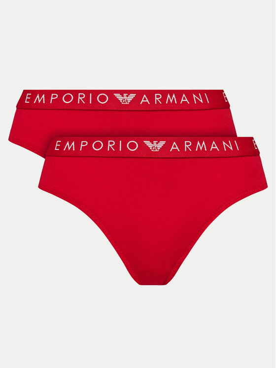 Emporio Armani Underwear 2 pāru klasisko biksīšu komplekts 163334 4F227 10374 Sarkans