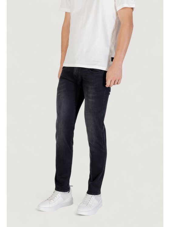 REPLAY REPLAY Jeansy M914.000.103 C36 Czarny Casual Fit
