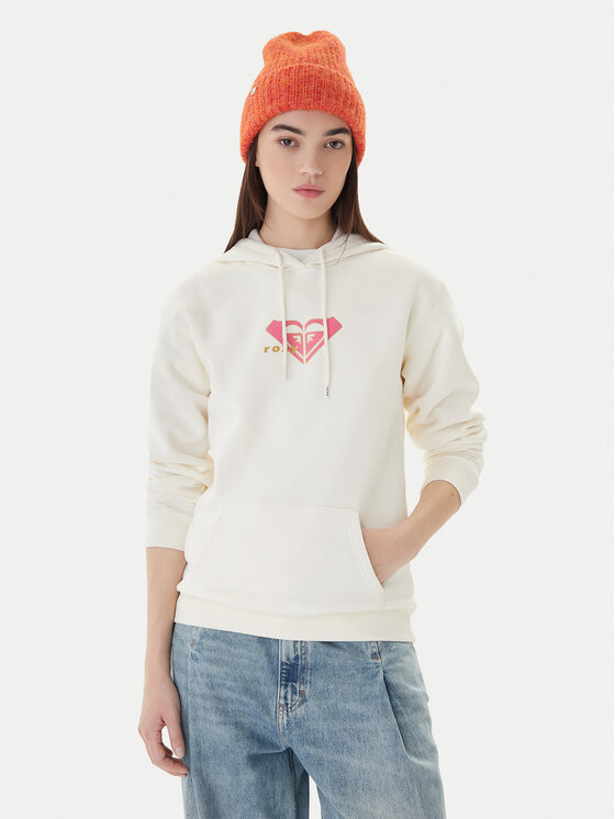 Roxy Roxy Mikina Vl Surf Stoked Hoodie Brushed ERJFT05028 Béžová Regular Fit