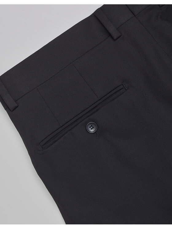 Borgio Borgio Spodnie garniturowe galatro_c_sf Czarny Slim Fit