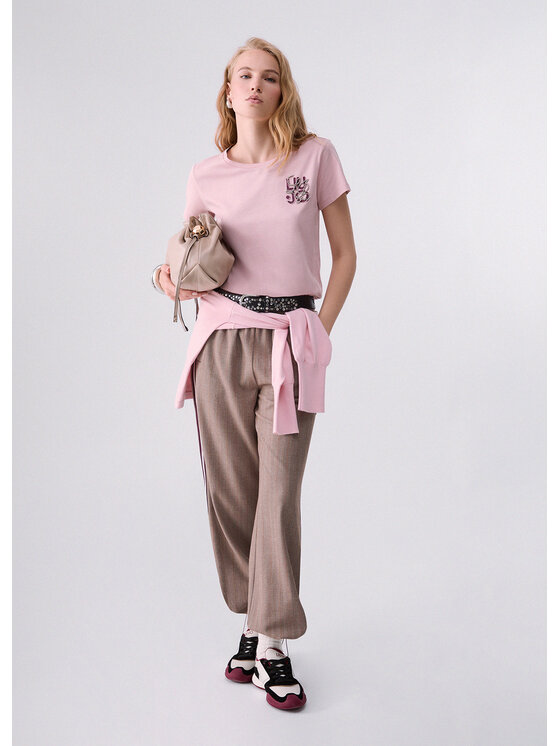 Liu Jo Liu Jo T-shirt TF6239JS923L9250 Rosa Regular Fit