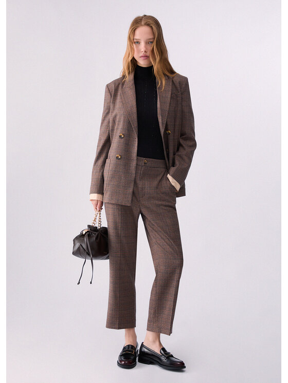 Liu Jo Liu Jo Pantalone da abito WF6212T733AL9175 Marrone Regular Fit
