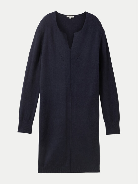 Tom Tailor Tom Tailor Kötött ruha 1044536 Sötétkék Regular Fit