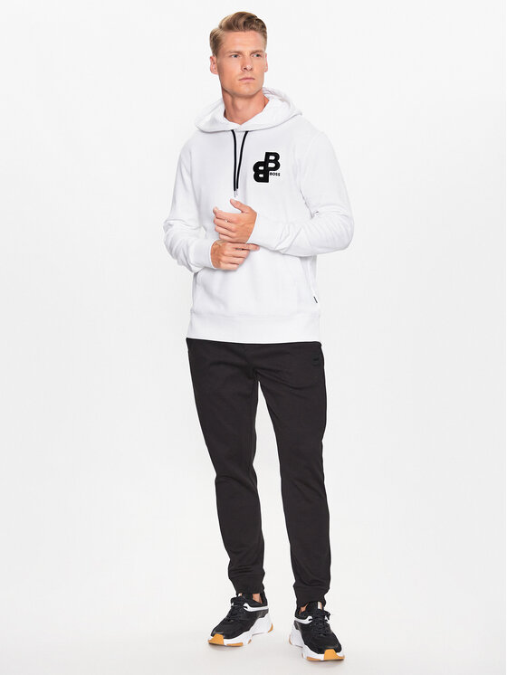 BOSS Boss Bluza 50499925 Biały Regular Fit