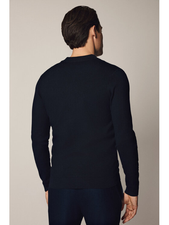 Lancerto Lancerto Kardigan Bertil SW073125000001 Granatowy Slim Fit