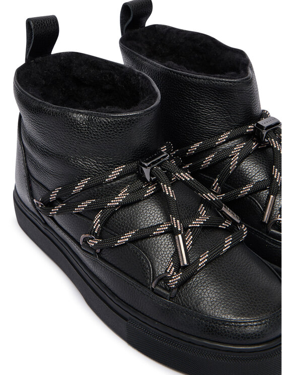 Inuikii Inuikii Śniegowce Full Leather Gloss 1001.001.0371 Czarny