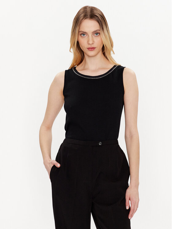 Fabiana Filippi Fabiana Filippi Top JED273W150 Čierna Regular Fit
