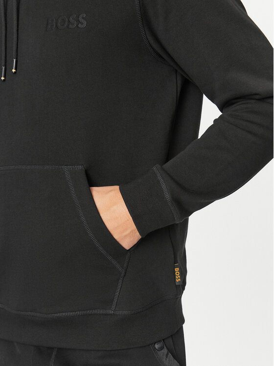 BOSS Boss Mikina Weteddy 50501378 Černá Relaxed Fit