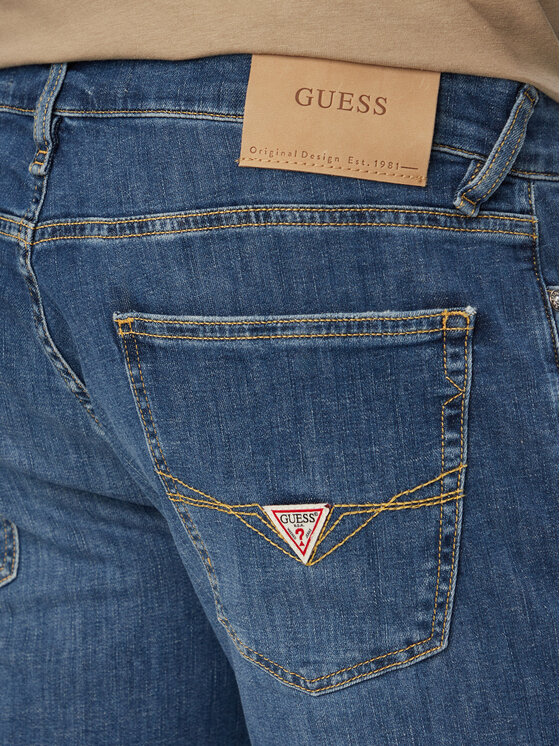 Guess Guess Дънкови шорти M6GD01 D0756 Син Regular Fit