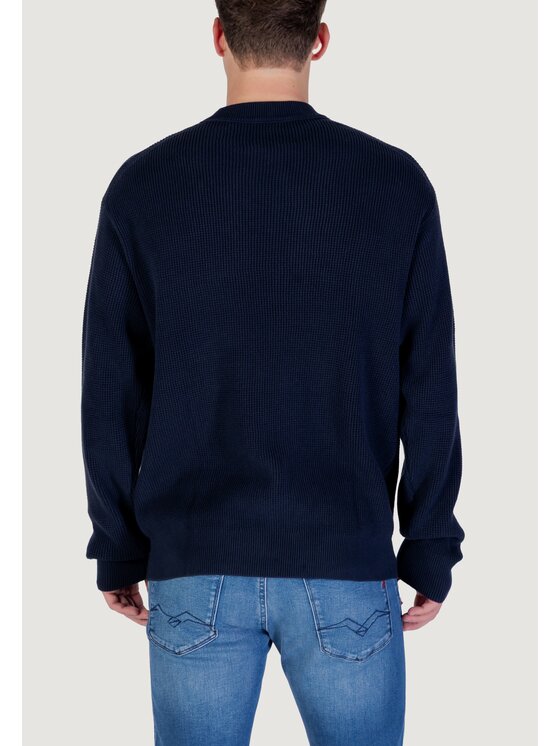 Calvin Klein Jeans Calvin Klein Jeans Maglione LS EZ COTTON WAFFLE Blu To Fit