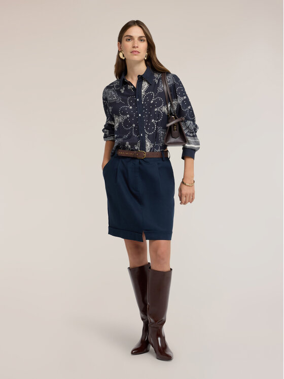 Motivi Motivi Camicia 5036W000540N0Z4 Blu Regular Fit