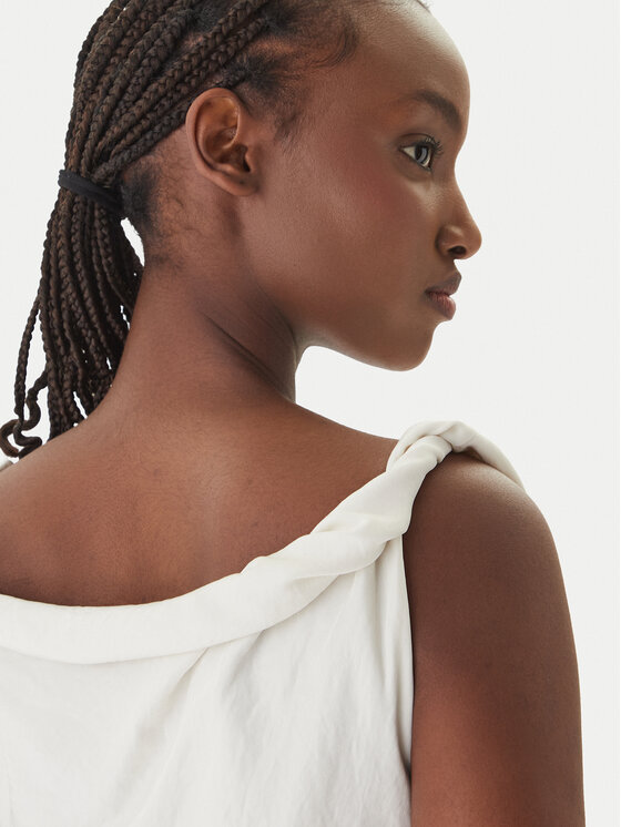 Eleh Eleh Официална рокля SS260237 Бял Regular Fit