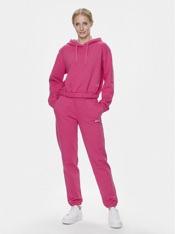 Guess Guess Spodnie dresowe Eleanora V4RB10 KC5O0 Różowy Regular Fit