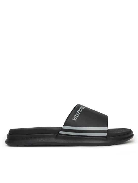 Şlapi Tommy Jeans Dual Density Hilifger Pool Slide FM0FM05017 Negru