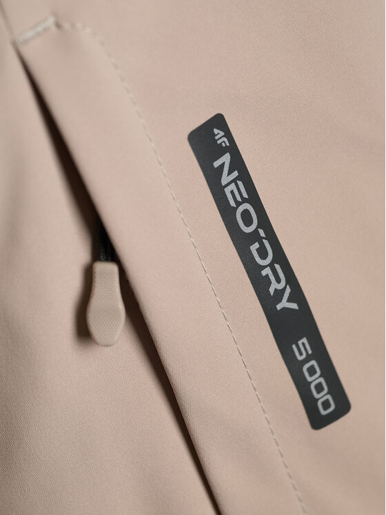 4F 4F Kurtka outdoor URBAN COMMUTER Beżowy Regular Fit