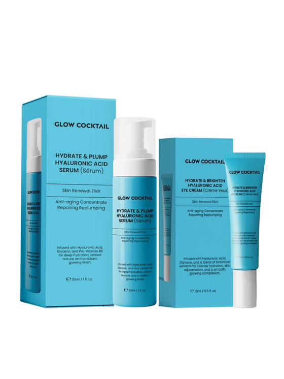 Glow Cocktail Glow Cocktail Serum HA Lift + Krem Pod Oczy Brightening Zestaw do pielęgnacji skóry